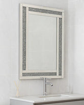 Decorative Silver Sparkle Bathroom Mirror